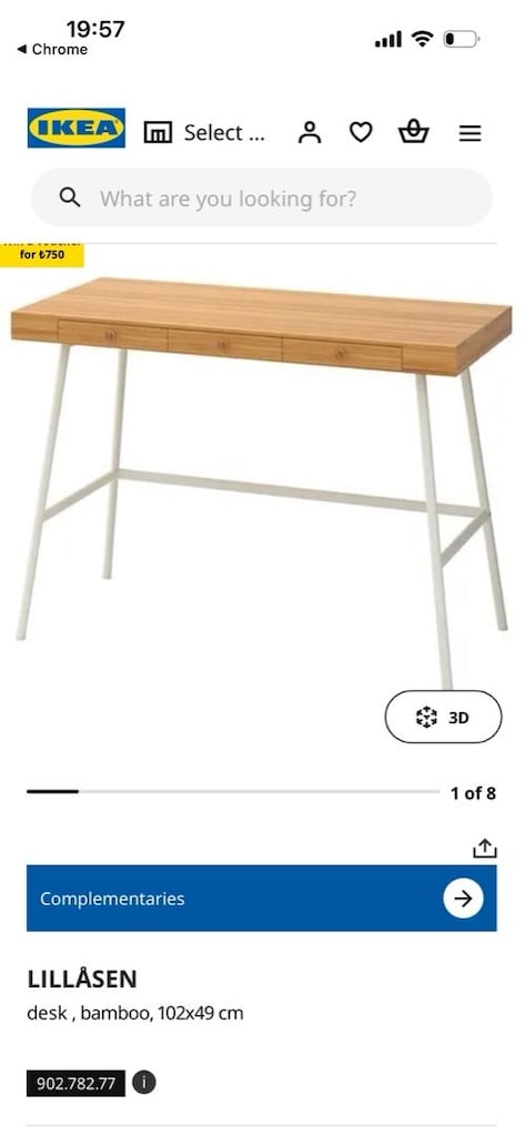 IKEA calisma masa ve sandalye - 4
