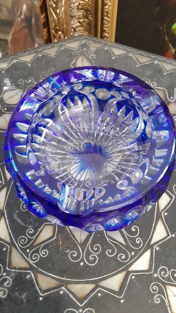 kristal cekoslovak bohemiya küllük - 2