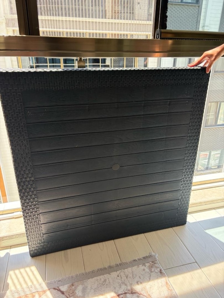 Mandella Elit Rattan Bahçe/Balkon Masa Takımı 90x90 | 4 Sandalyeli - 5