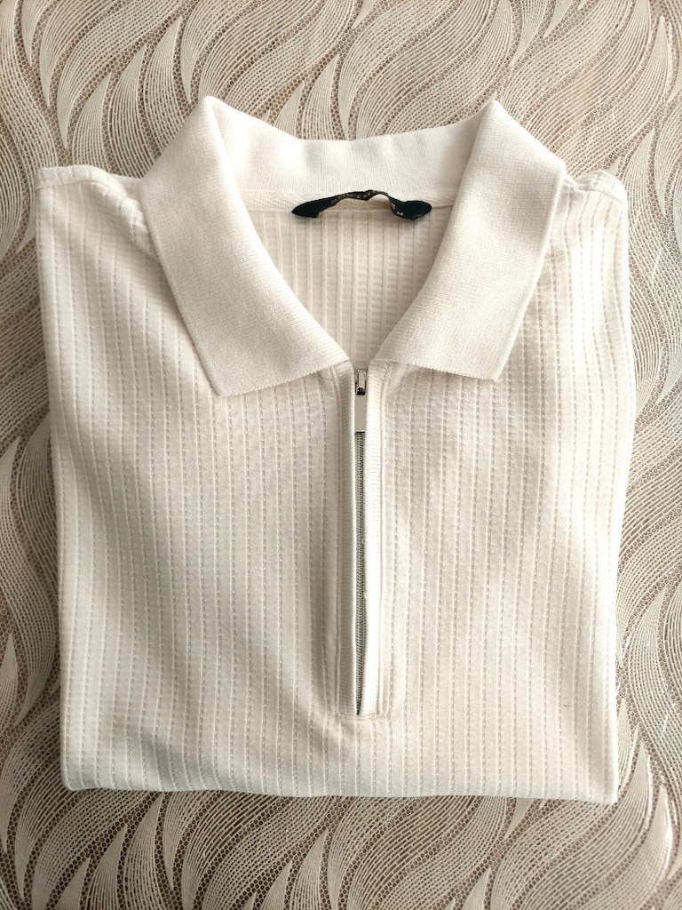 SOUTHBLUE dokulu fermuarlı Polo Yaka Tshirt - 3
