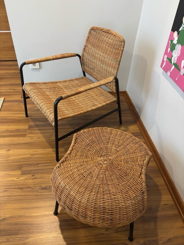 IKEA ULRIKSBERG Rattan Koltuk + GAMLEHULT Rattan Sehpa / Ayrı da Satıl - 7