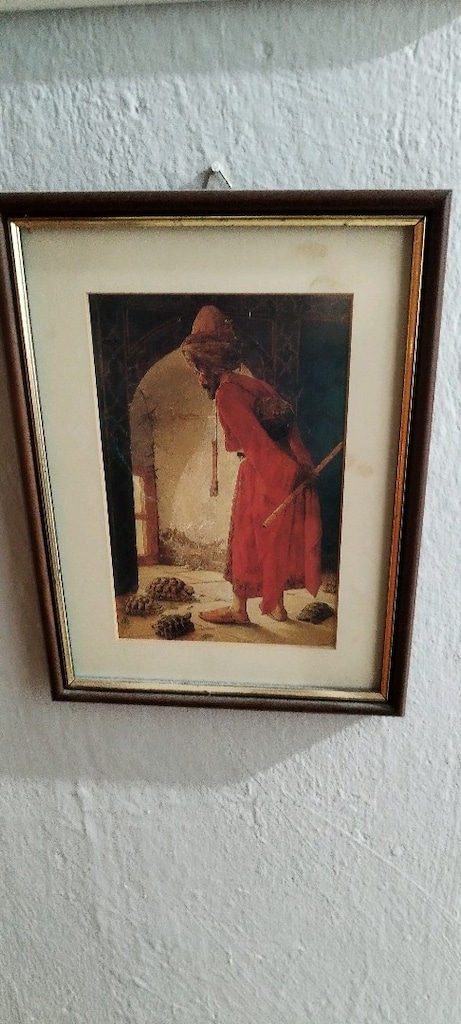 vintage tablo resim kenarları ahşap - 2