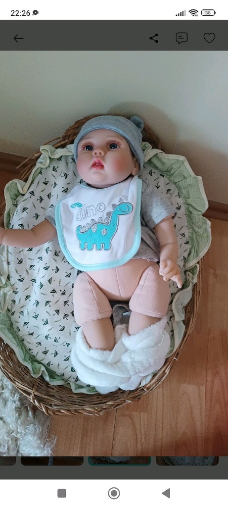 GERÇEKÇİ REBORN BEBEK OYUNCAK BEBEK SİLİKON BEBEK - 4