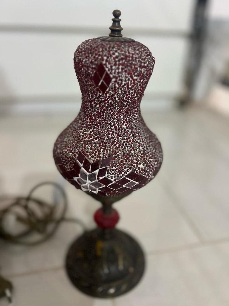 Prinç kaplama taban ve el işçilik li gece lambası