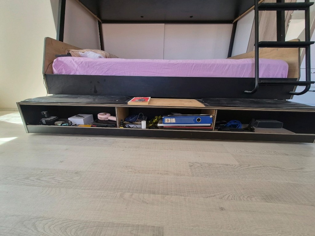 Çilek Mobilya Kaliteli, Altı 1.5 Kişilik Üstü Tek Kişilik Ranza + Depo - 2