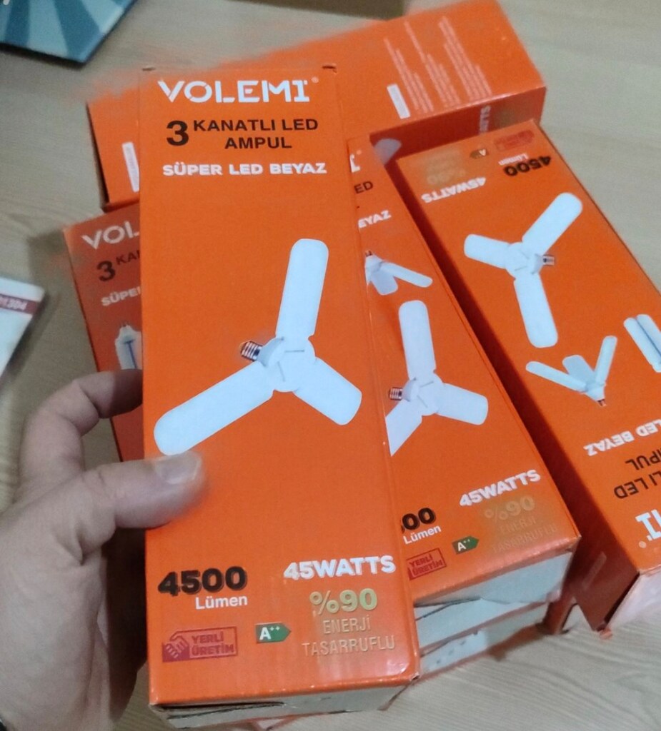 45w 3 kanatlı pervane lamba - 6