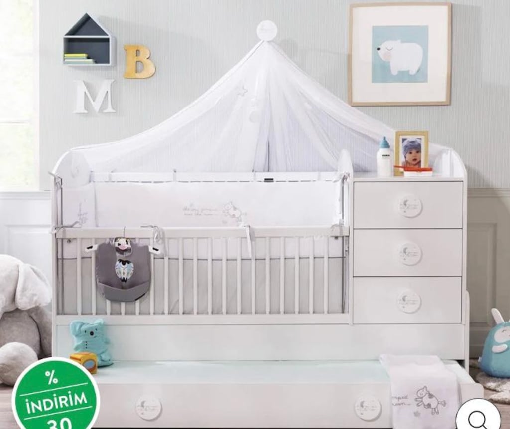 baby cotton büyüyen Bebek karyolası - 4