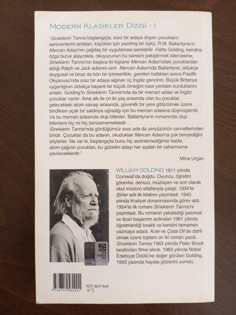 William Holding - Sineklerin Tanrısı Kültür Yayınları - 2