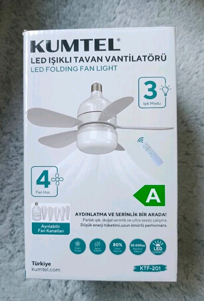 KUMTEL Led Işıklı Tavan Vantilatörü - 7