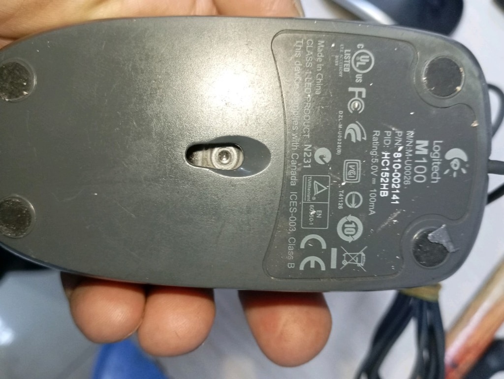 Logitech mouse 2 metre kablolu - 3