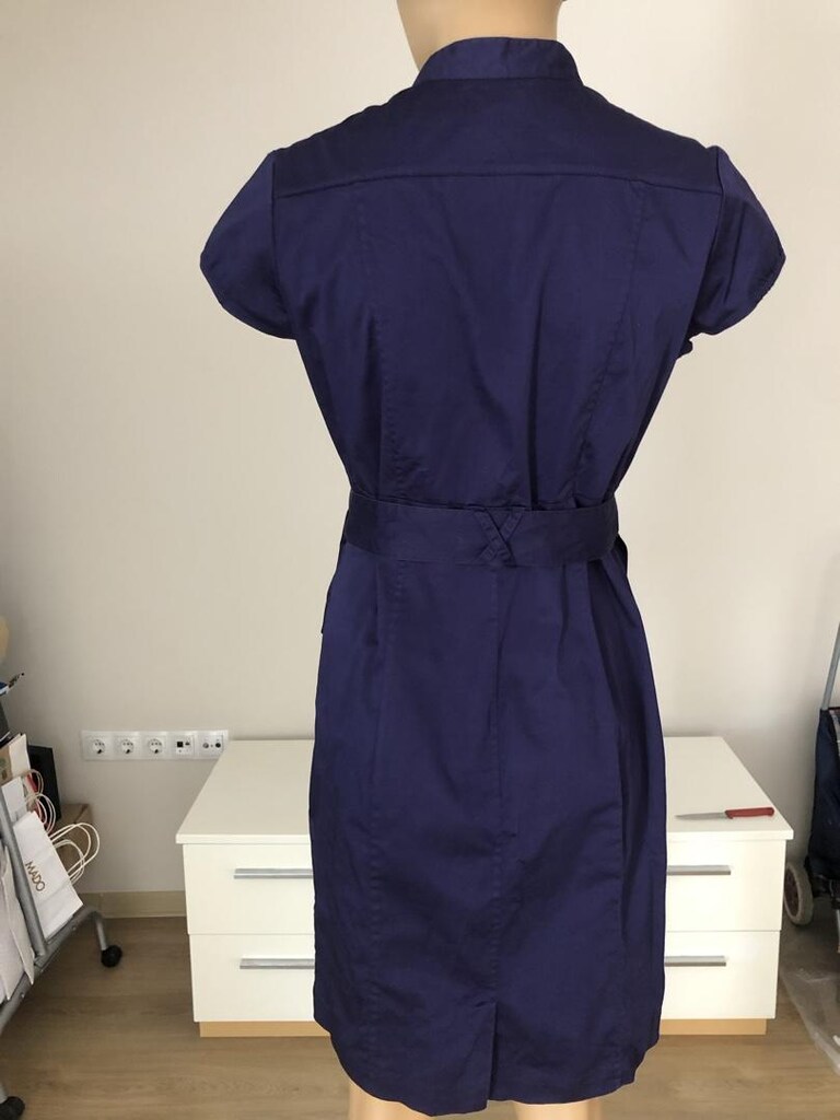 H&M 40 beden düşük kol elbise - 3