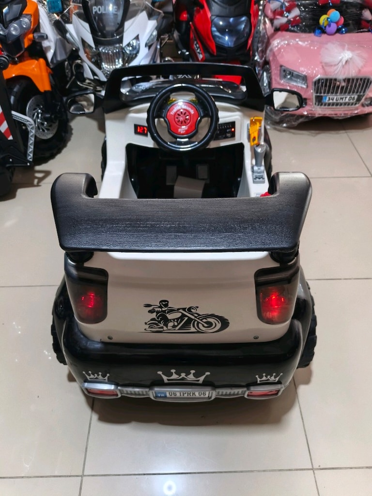 (AnkaCar çocuk oto galeri)2 MOTOR TURBO GÜÇLÜ KUMANDALI AKÜLÜ ARABA - 6