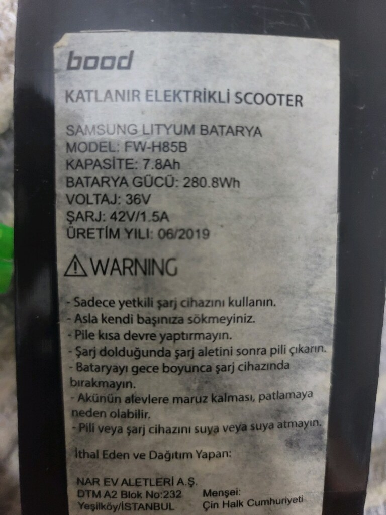 scooter batarya ve kontrolcu - 2
