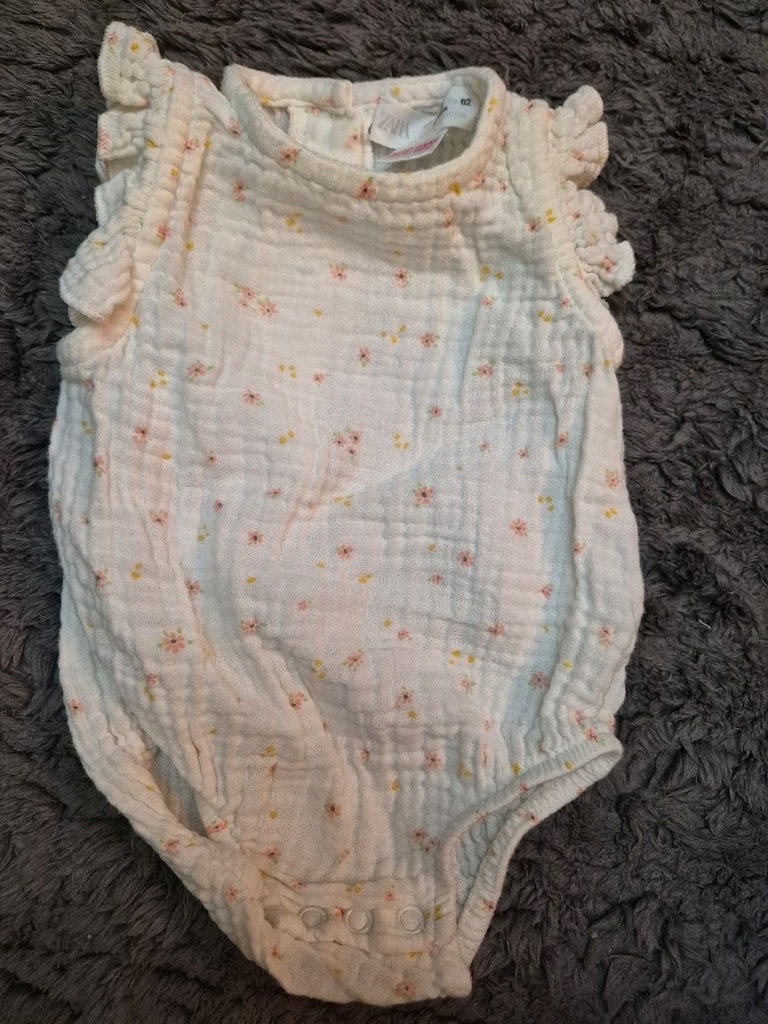 Zara 1-3 Ay Yazlık Kız Bebek Zıbın – 3’lü Set - 3