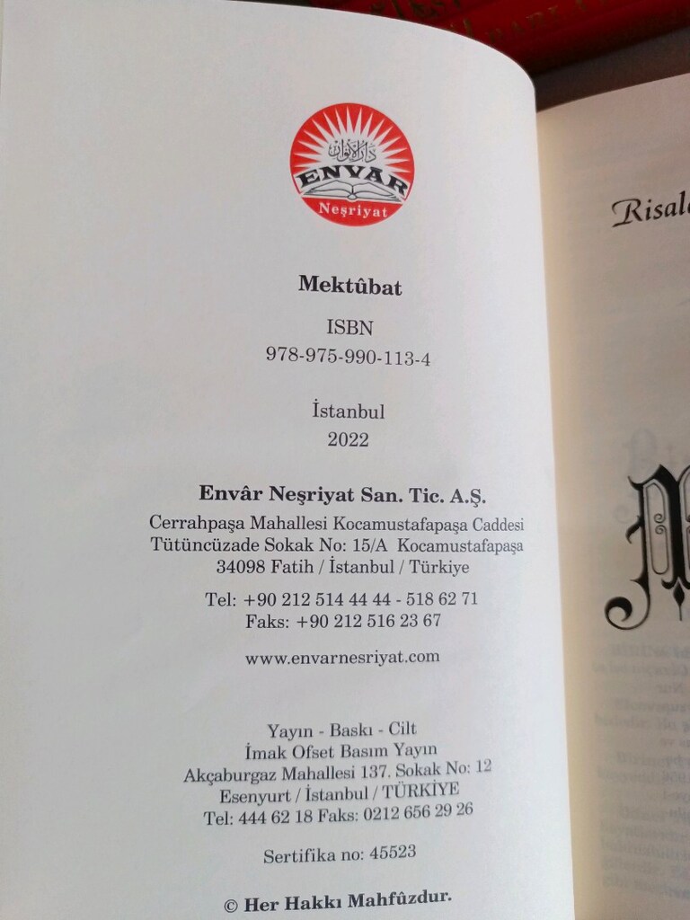 Risale-i Nur Külliyatı - 4