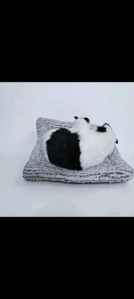 Siyah Beyaz Peluş Kedi Oyuncak - 4