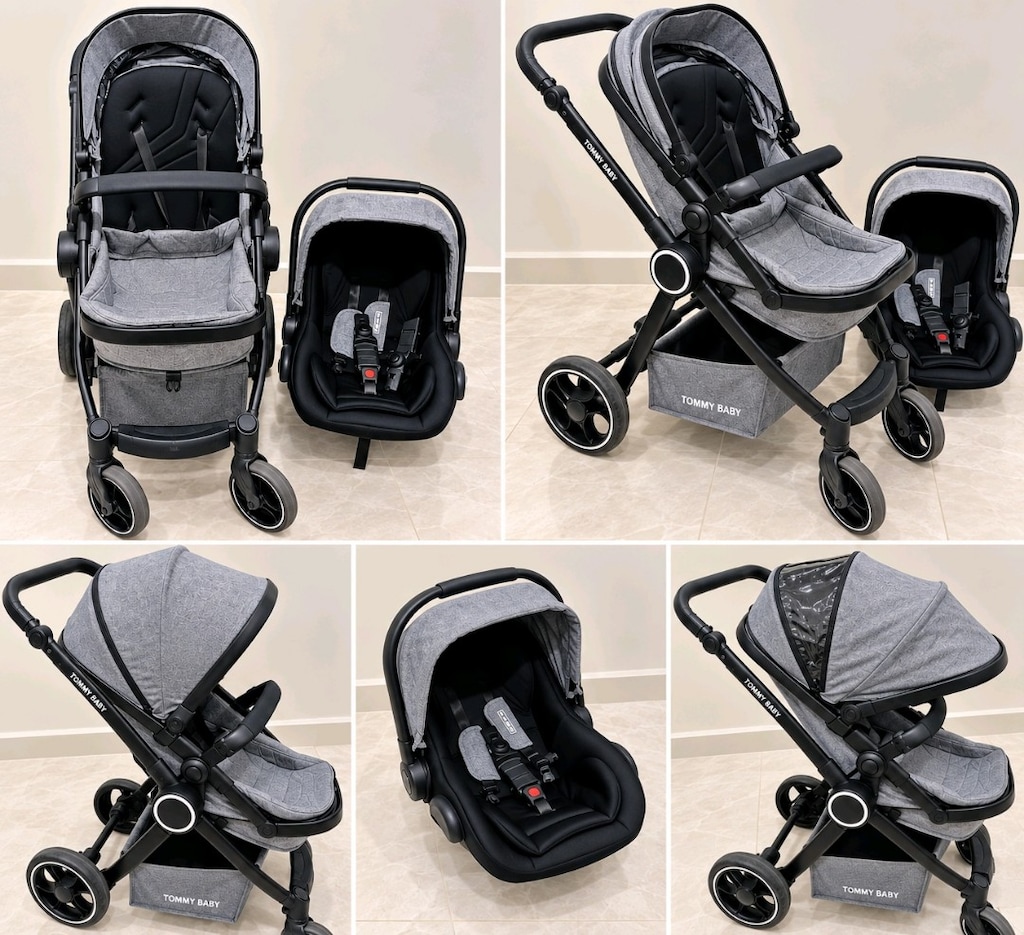 TommyBaby Toranto Black VIP Travel Sistem Bebek Arabası + Oto Koltuğu - 9