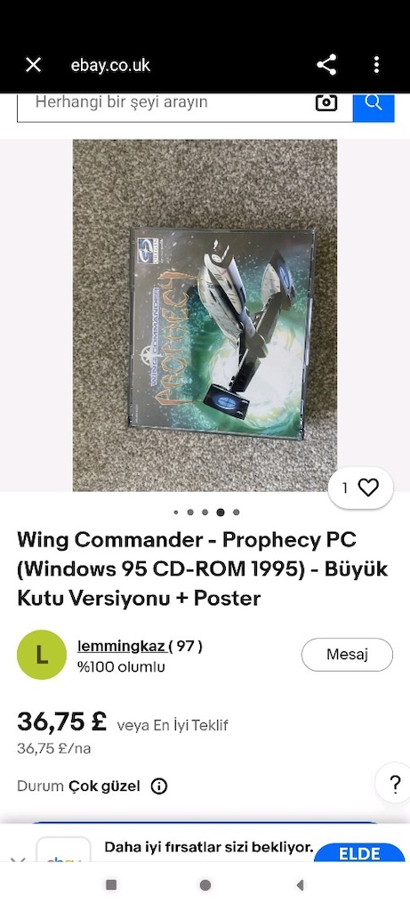 Wing Commander - Prophecy PC (Windows 95 CD-ROM 1995) - 5