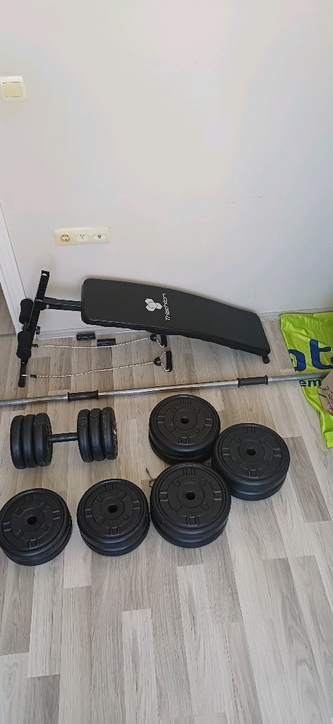 Sahibinden Temiz Ev Tipi Spor- Mekik Sehpası + Halter & Dambıl Seti - 6