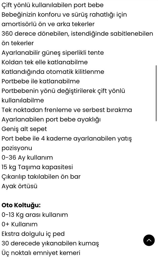 kanz d go travel sistem bebek arabası - 9