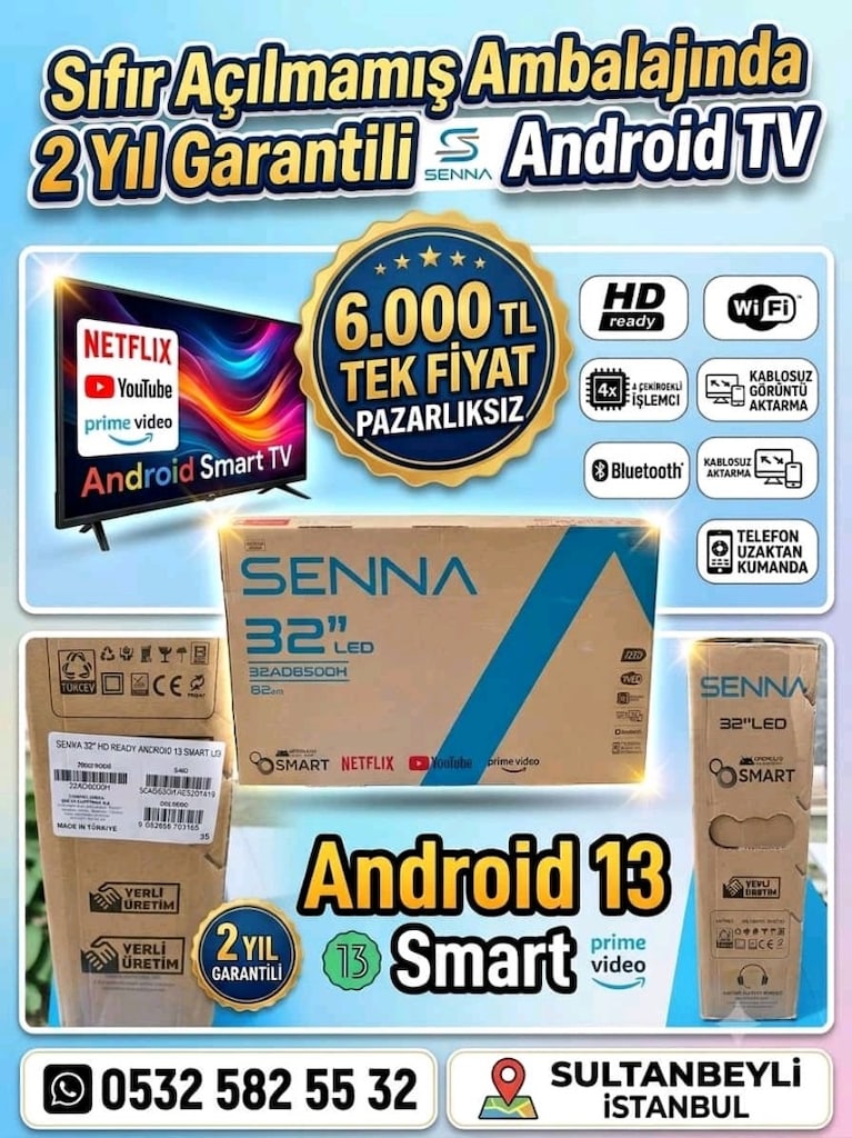 sıfır garantili kelepir fiyata bisitletler TV ler v.s ürünler