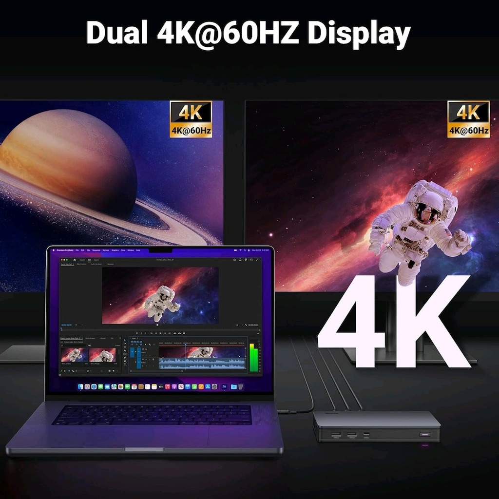 UGREEN 9'u 1 arada USB C Bağlantı İstasyonu, Revodok Pro 209 - 4