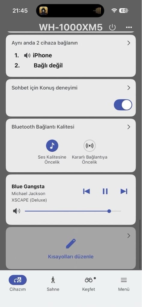 Sony WH-1000XM5 Bluetooth kulaklık - 9