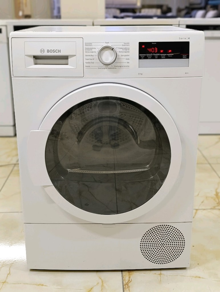 Bosch 8Kg Garantili Kurutma Makinası Yeni Nesil Sıfır Ayarında - 3