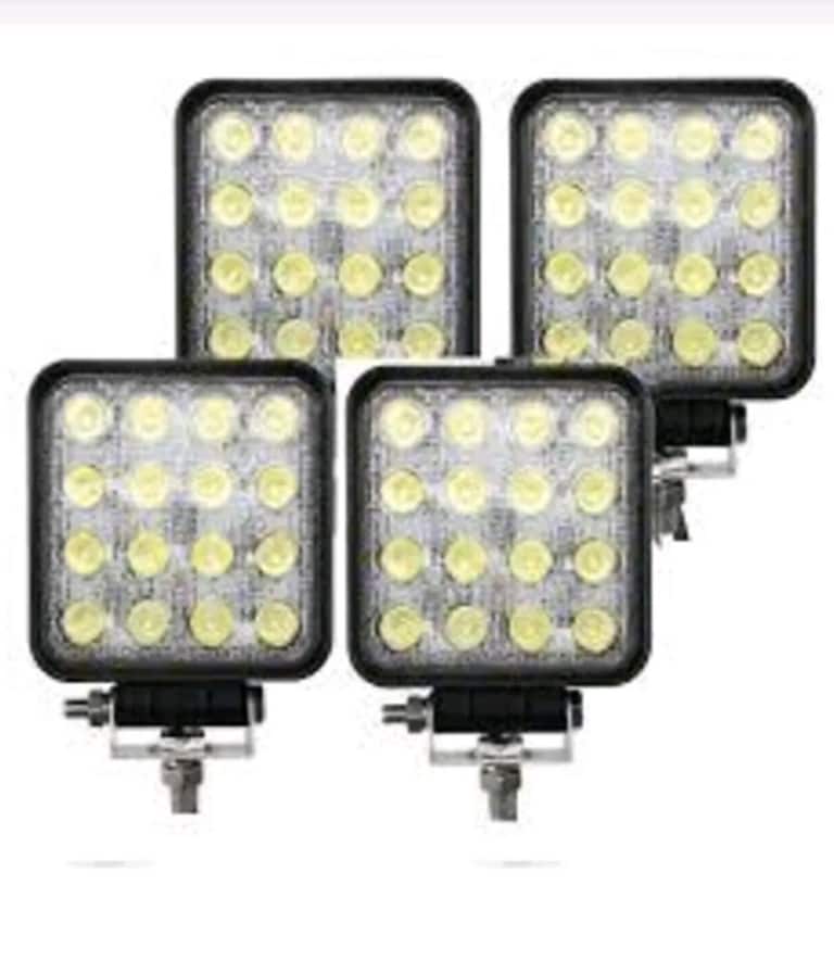 4 adet 12 volt 16 LED li kare far - 2