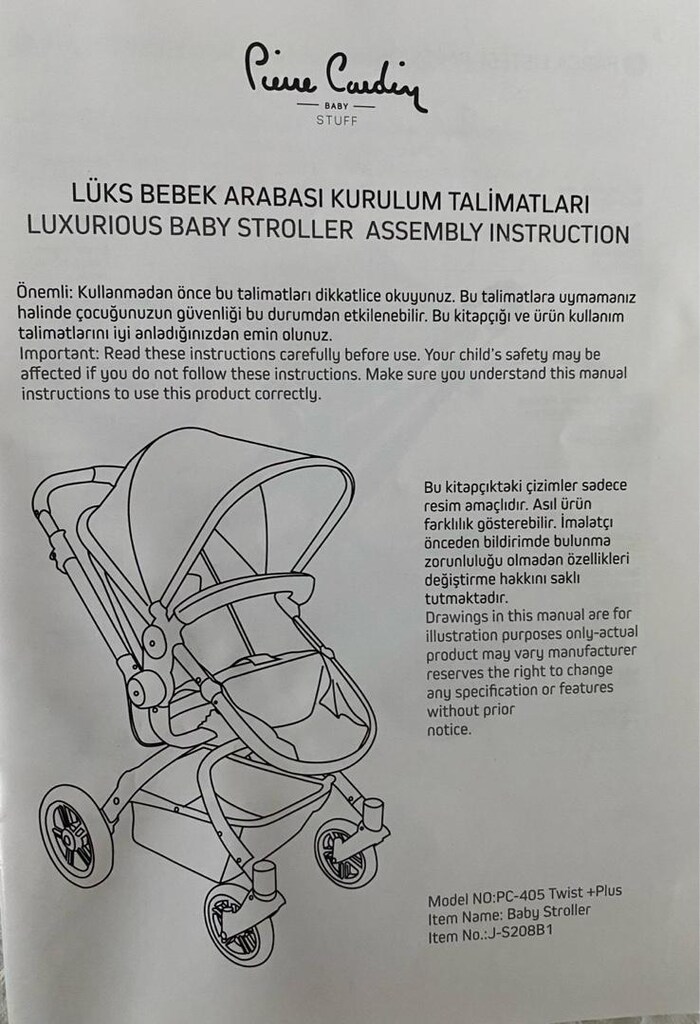 pierre cardin twist plus bebek arabası - 2