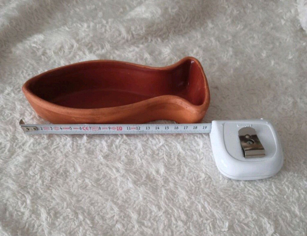 balık figür toprak güveç çap 18 cm - 4