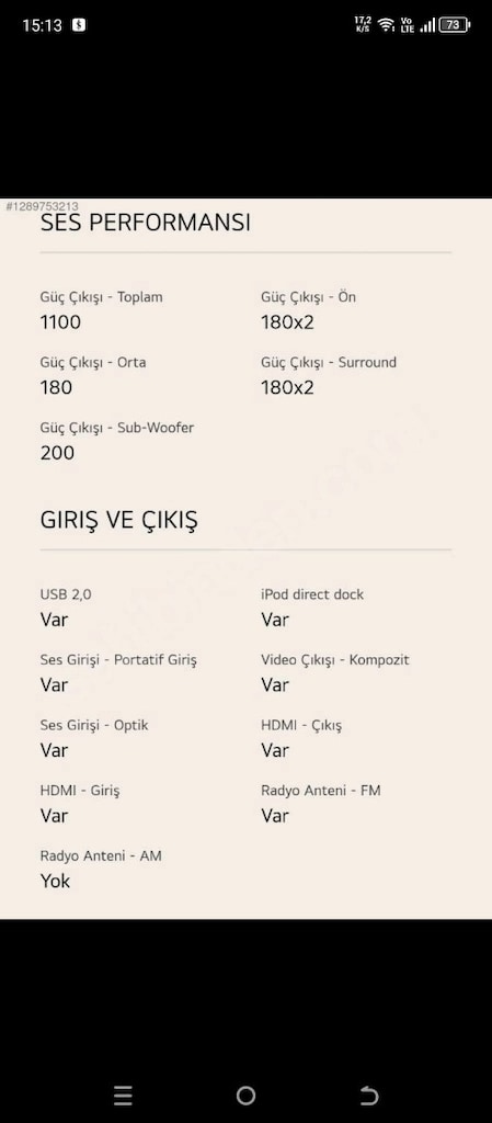 LG HT906TA model 5.1 kanal ev sinema sistemi - 8
