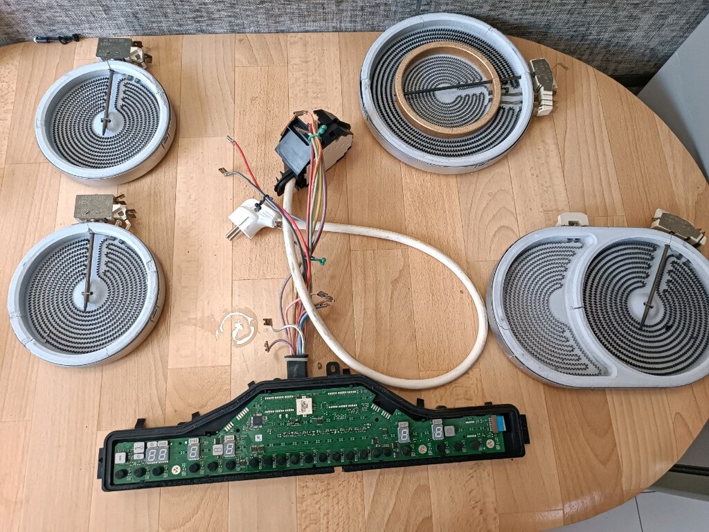 siemens ET625MN11E indüksiyon ocak kart ve rezistanları - 3