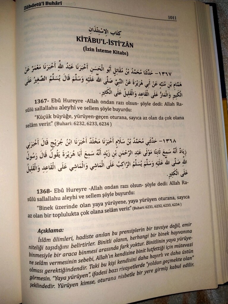 Dini kitap Zübdetül Buhari Hadisi şerifler kitabı - 8