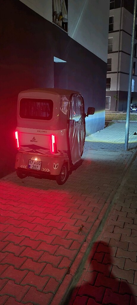 Sfm Ihlara Sf 400 3 Tekerli Elektrikli Kabinli E - Tricycle Krem - 7