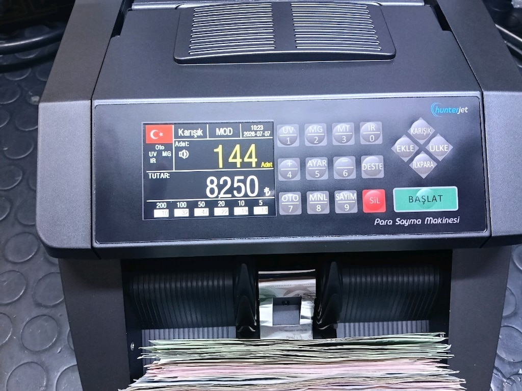 KARIŞIK PARA SAYMA MAKİNESİ GARANTİLİ İTHALATÇISINDAN %100 GÜVENLİ