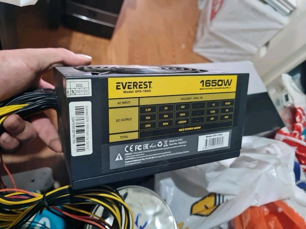 Mining Ekran Kartları 4GB BTC Mining kart 1650W Power DDR4 Ram Anakart - 4