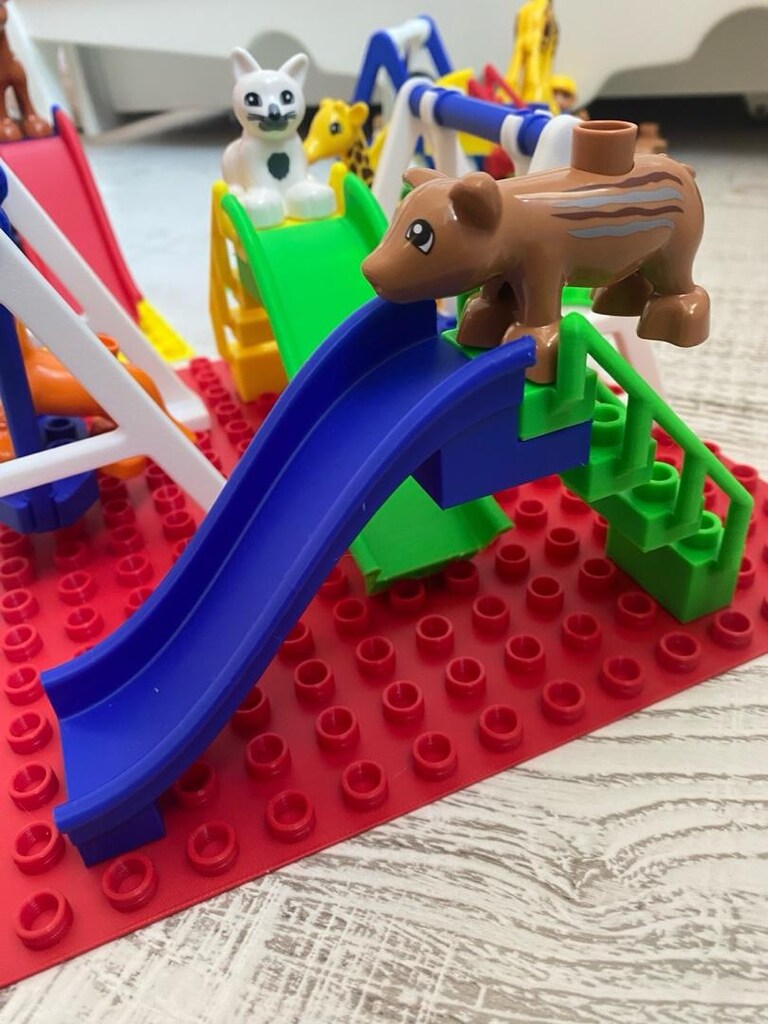 Lego duplo uyumlu oyun parkı araçlar - 4