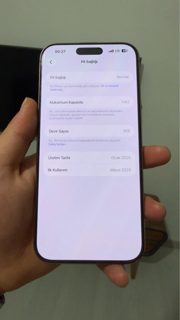 YURT DIŞI İPHONE 16 PRO MAX 256GB 15 AY AÇIK - 5