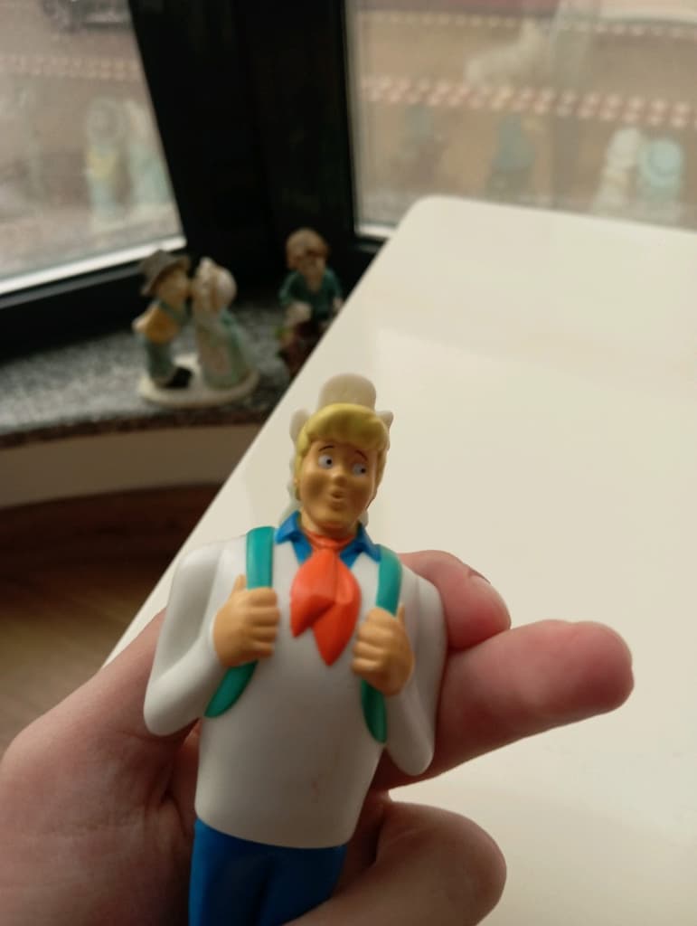 Scooby-Doo Fred Oyuncak Figür (2017 Orijinal Burger King) - 3
