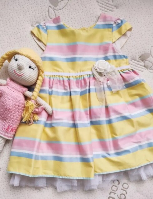 DOĞUM GÜNÜ DÜĞÜN KIZ BEBEK SATEN ABİYE ELBİSE zara mothercare