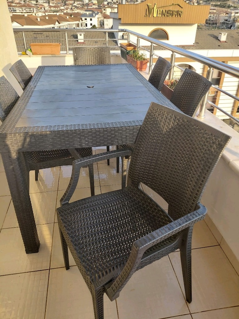 balkon ve bahce masa 6 sandalye takımı - 2