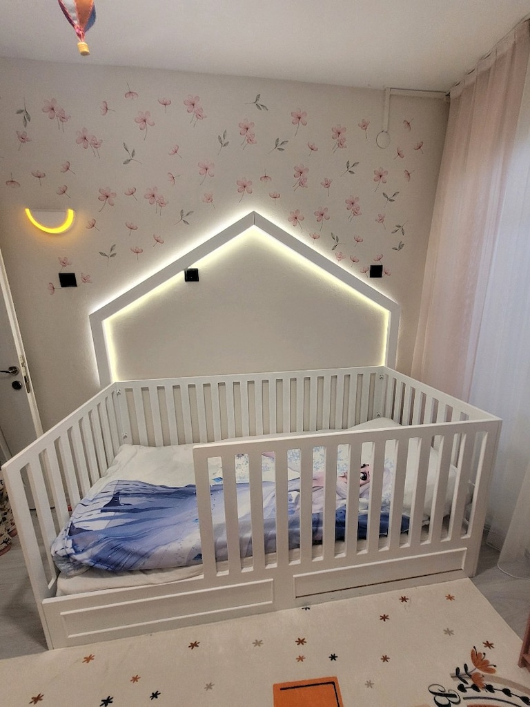 ÖZEL YAPIM MDF LED AYDINLATMALI YATA - 4