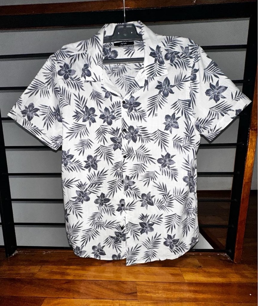 AVVA Çiçek desenli Hawai model kısa kollu Tshirt - 2