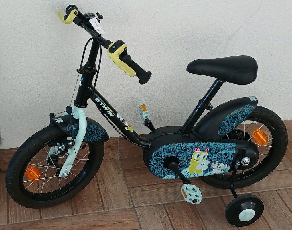 btwin çocuk bisikleti 14 jant Decathlon YENİ GİBİ Ön Sepetli de var - 6