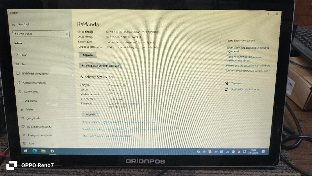 DEKOR BÜRO MOBİLYALARI KODPOS 1850 DOKUNMATİK PC İKİNCİ EL - 6