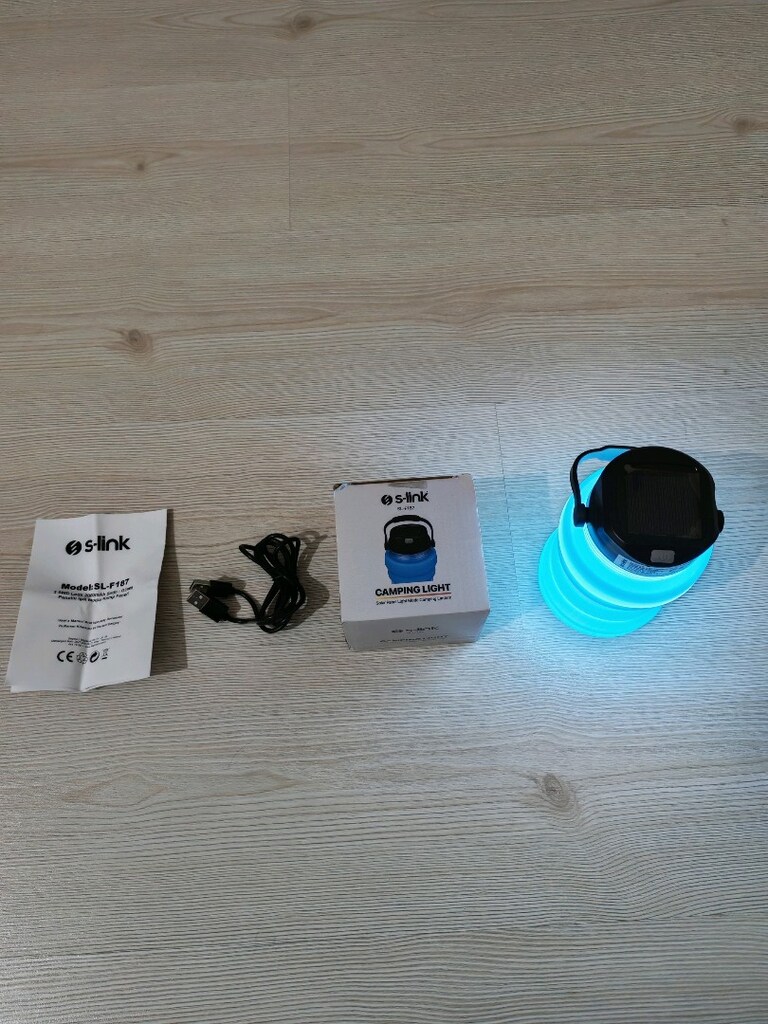 S-Link Marka Şarjlı ve Güneş Enerjili Çok Amaçlı Lamba - 2