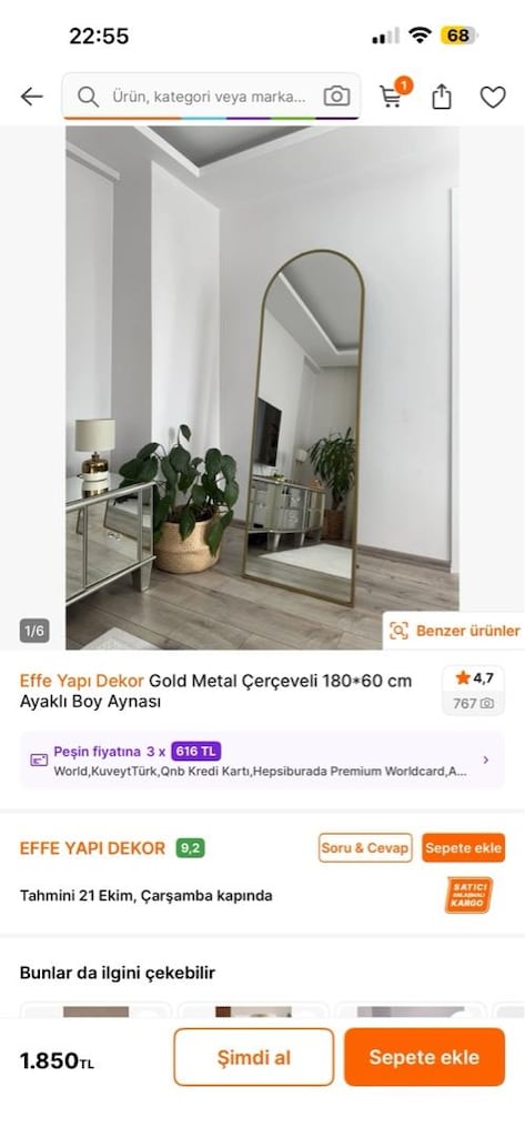 ayaklı boy aynası - 8