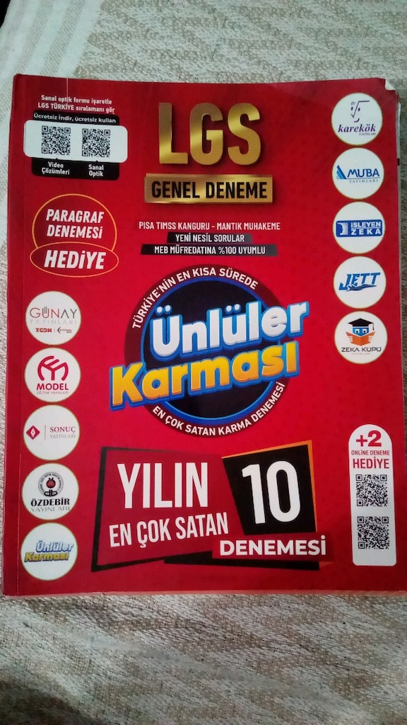 8 sınıf LGS Hazırlık Test Kitapları 10 Adet - 6