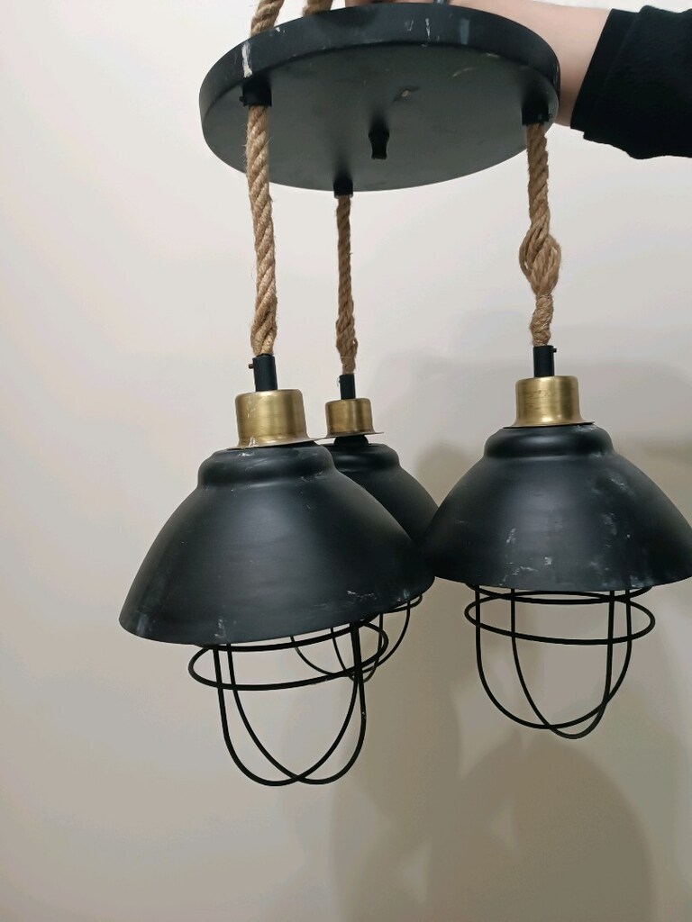 ÜÇLÜ LAMBA AVİZE ABAJUR - 7